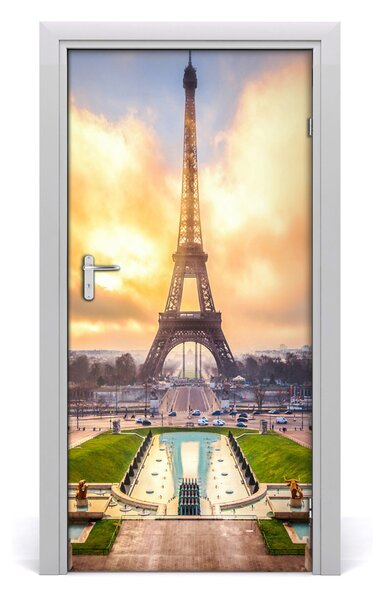 Fototapeta samolepiace na dvere Eiffelova veža 95x205 cm