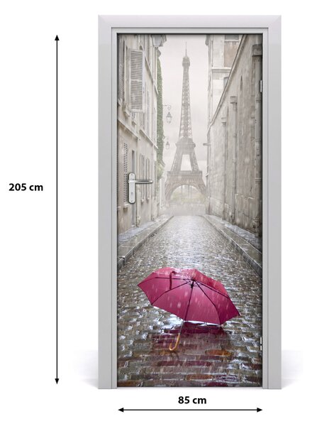 Fototapeta samolepiace na dvere dáždnik Francúzsko 85x205 cm
