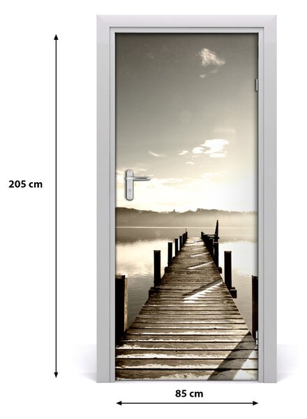 Fototapeta samolepiace na dvere drevené mólo 85x205 cm