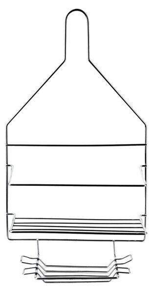 Bathlab Kúpeľňová polička CARL SILVER 23x41,5 cm strieborná