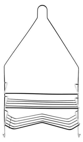 Bathlab Kúpeľňová polička CARL SILVER 25x45,5 cm strieborná