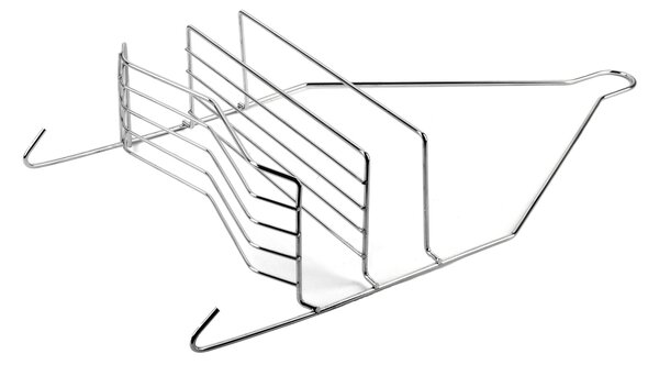 Bathlab Kúpeľňová polička CARL SILVER 25x45,5 cm strieborná