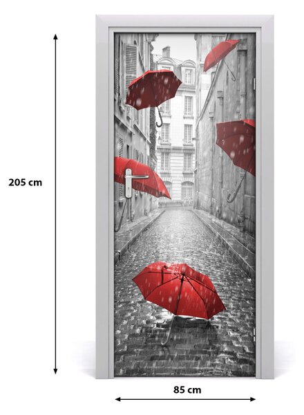 Fototapeta samolepiace na dvere dáždnik Francúzsko 85x205 cm
