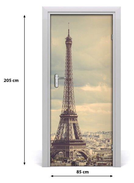 Fototapeta samolepiace na dvere Eiffelova veža 85x205 cm