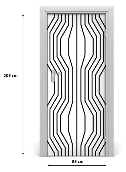 Fototapeta na dvere geometrické línie 85x205 cm