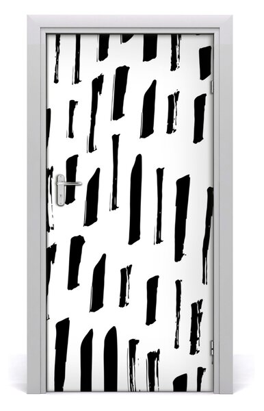 Fototapeta na dvere čiernobiele fľaky 95x205 cm