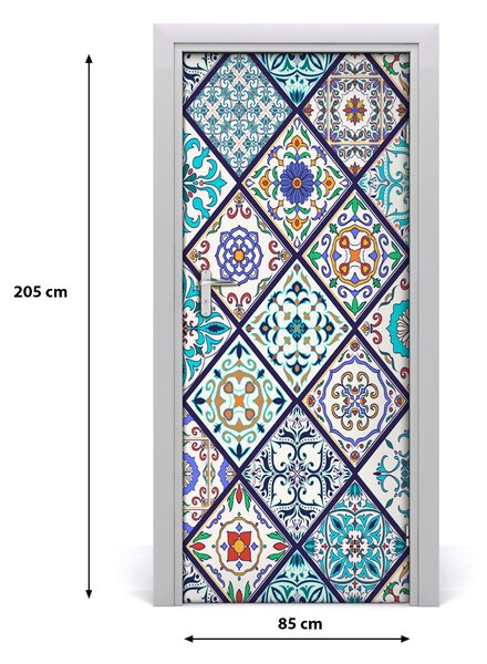 Fototapeta na dvere keramické kachličky 85x205 cm