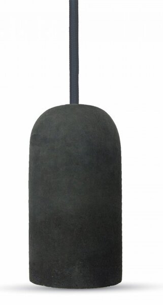 V-TAC Betónová závesná lampa váza (9 farieb), Čierna