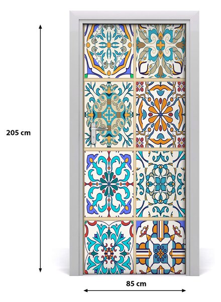 Fototapeta na dvere keramické kachličky 85x205 cm