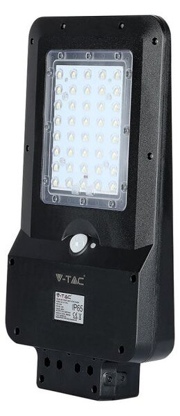 V-TAC Solárne pouličné LED svietidlo 15W so senzorom, Neutrálna biela 4000 - 4500K