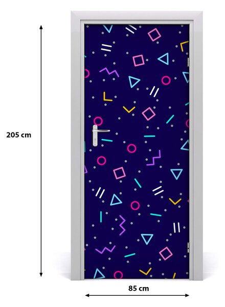 Fototapeta na dvere geometrické pozadie 85x205 cm