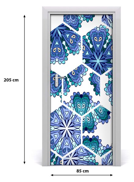 Fototapeta na dvere mandala 85x205 cm