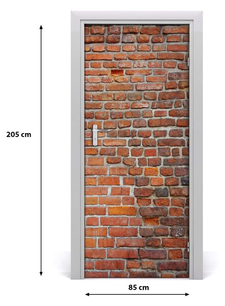 Fototapeta na dvere tehlová stena 85x205 cm