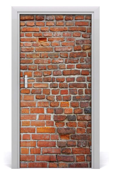Fototapeta na dvere tehlová stena 95x205 cm