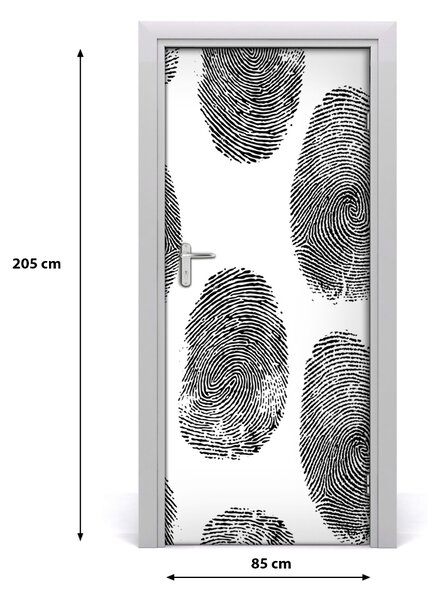 Fototapeta na dvere odtlačky prstov 85x205 cm