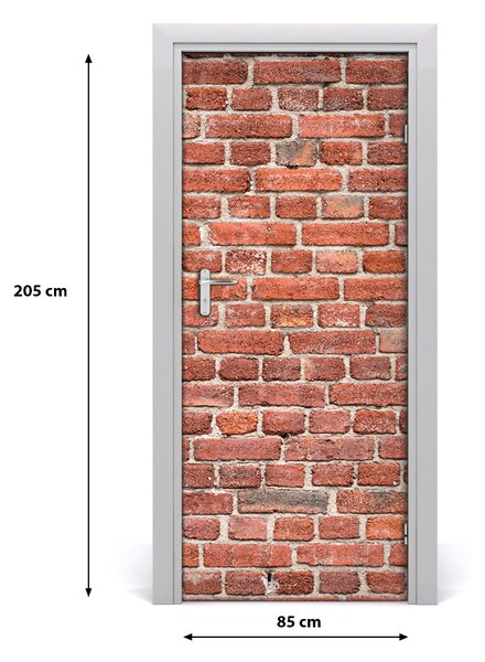 Fototapeta na dvere tehlová stena 85x205 cm