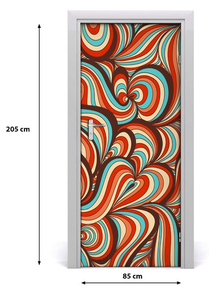 Fototapeta na dvere virující vzor 85x205 cm