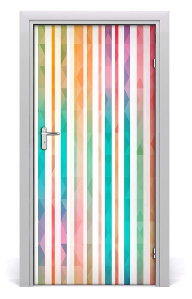 Fototapeta na dvere farebné pásy 95x205 cm