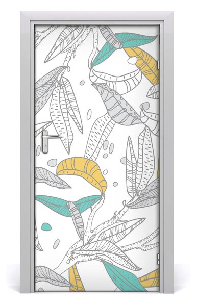Fototapeta na dvere farebné lístie 95x205 cm
