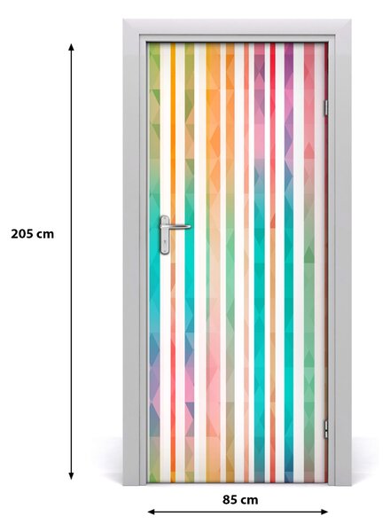 Fototapeta na dvere farebné pásy 85x205 cm