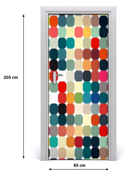 Fototapeta na dvere geometrické pozadie 85x205 cm