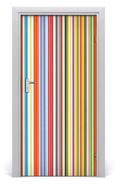 Fototapeta na dvere farebné pásy 95x205 cm