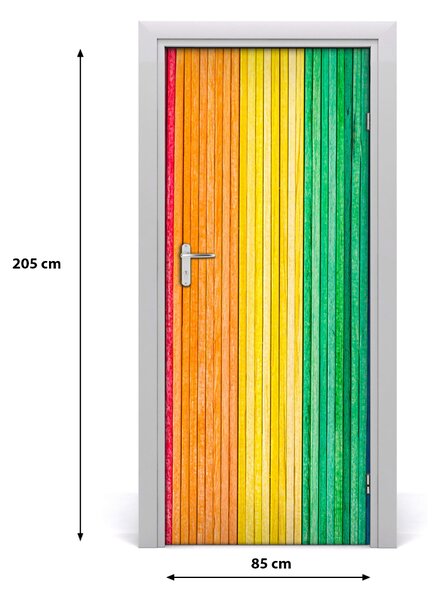 Fototapeta na dvere farebné pásy 85x205 cm