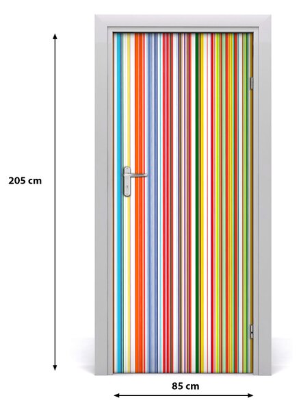 Fototapeta na dvere farebné pásy 85x205 cm