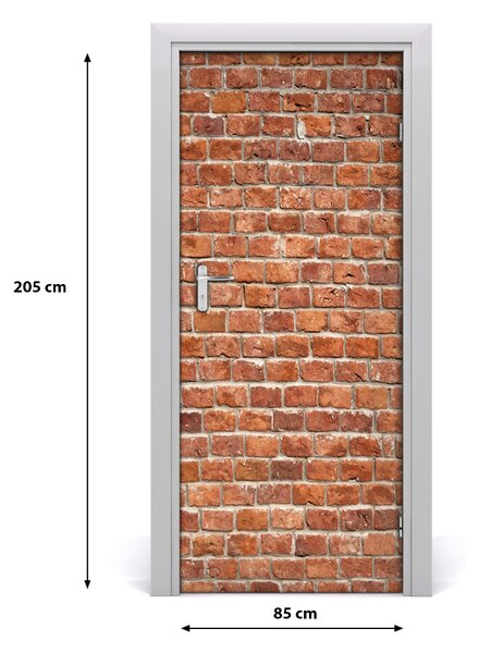 Fototapeta na dvere tehlová stena 85x205 cm