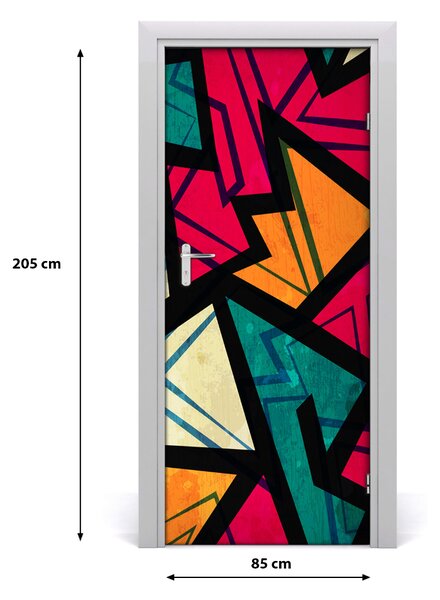 Fototapeta na dvere geometrické pozadie 85x205 cm