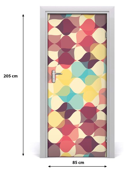 Fototapeta na dvere geometrické pozadie 85x205 cm