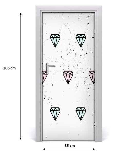 Fototapeta na dvere diamanty 85x205 cm