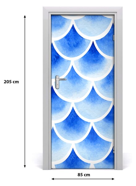 Fototapeta na dvere rybie šupiny 85x205 cm