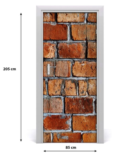 Fototapeta na dvere tehlová stena 85x205 cm