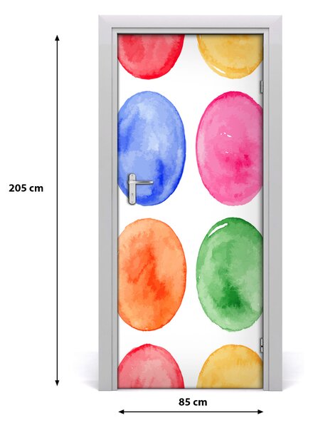 Fototapeta na dvere farebná kola 85x205 cm