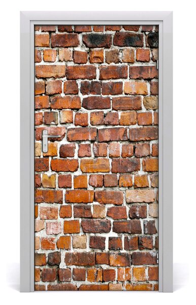 Fototapeta na dvere tehlová stena 95x205 cm