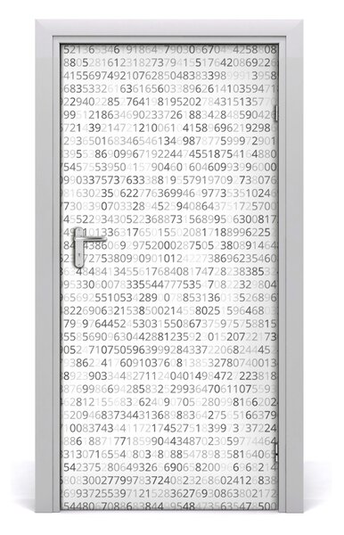 Fototapeta na dvere binárne kod 95x205 cm