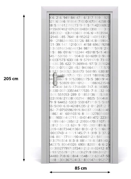 Fototapeta na dvere binárne kod 85x205 cm