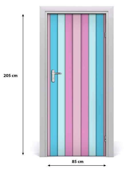 Fototapeta na dvere farebné pásy 85x205 cm