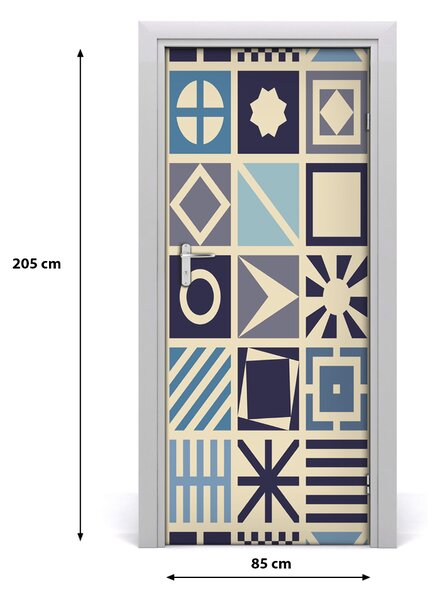 Fototapeta na dvere geometrické pozadie 85x205 cm