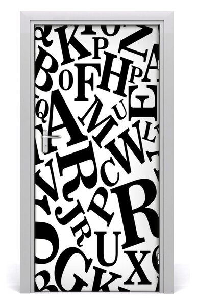 Fototapeta na dvere abeceda 95x205 cm