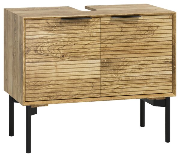 SKRINKA POD UMÝVADLO, prírodná farba, prírodná farba, 80/66/42 cm Livetastic - Kúpeľňové skrinky, Online Only