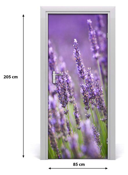Fototapeta samolepiace poľa levanduľa 85x205 cm