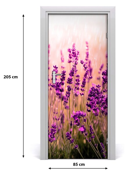 Fototapeta samolepiace pole levanduľa 85x205 cm
