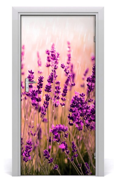Fototapeta samolepiace pole levanduľa 95x205 cm