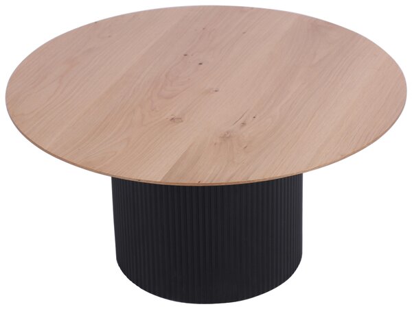 KONFERENČNÝ STOLÍK, čierna, farba duba, drevo, kompozitné drevo, 80/80/40 cm Stylife - Stolíky do obývačky, Online Only