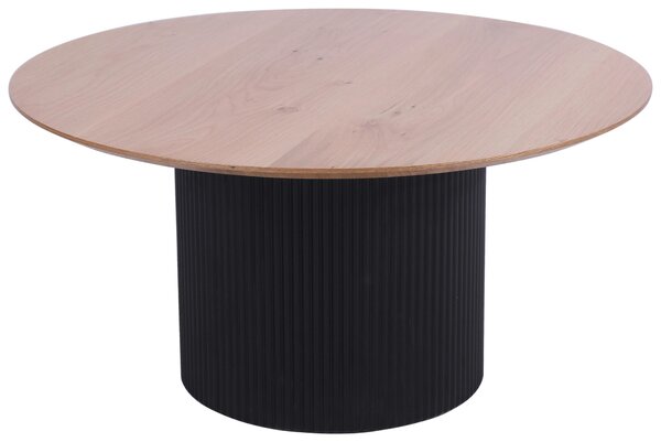 KONFERENČNÝ STOLÍK, čierna, farba duba, drevo, kompozitné drevo, 80/80/40 cm Stylife - Stolíky do obývačky, Online Only