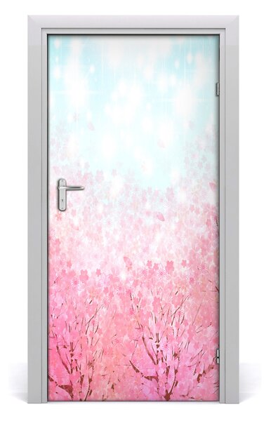 Fototapeta samolepiace kvety višne 95x205 cm
