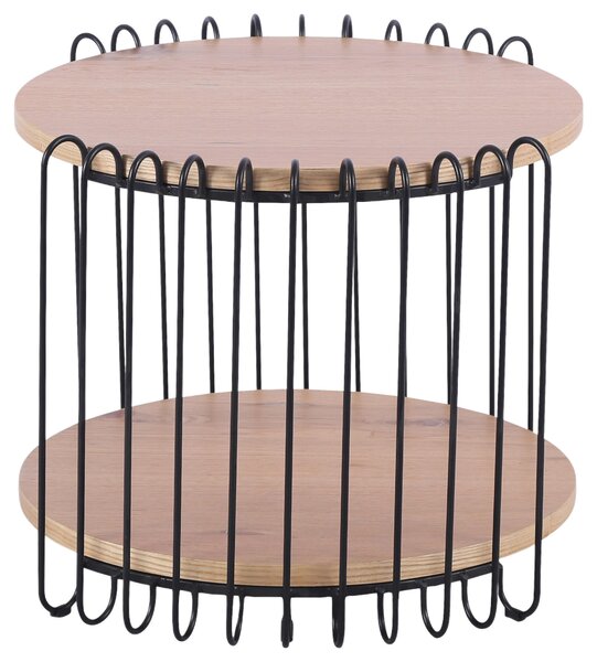 KONFERENČNÝ STOLÍK, čierna, farba duba, drevo, kov, kompozitné drevo, 60/60/48 cm Stylife - Stolíky do obývačky, Online Only
