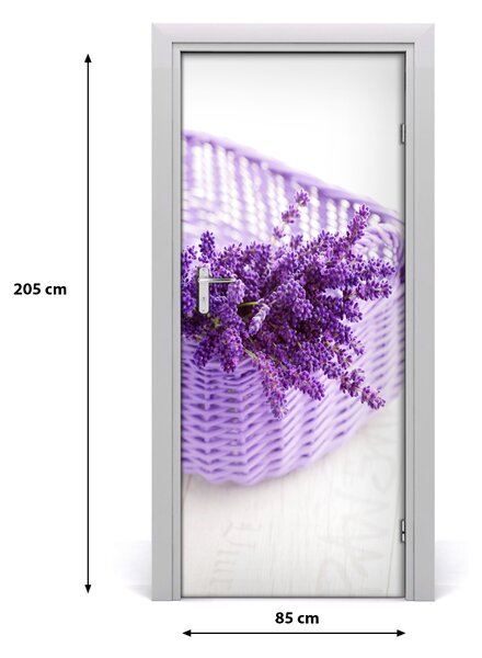 Fototapeta samolepiace Levanduľa v koši 85x205 cm
